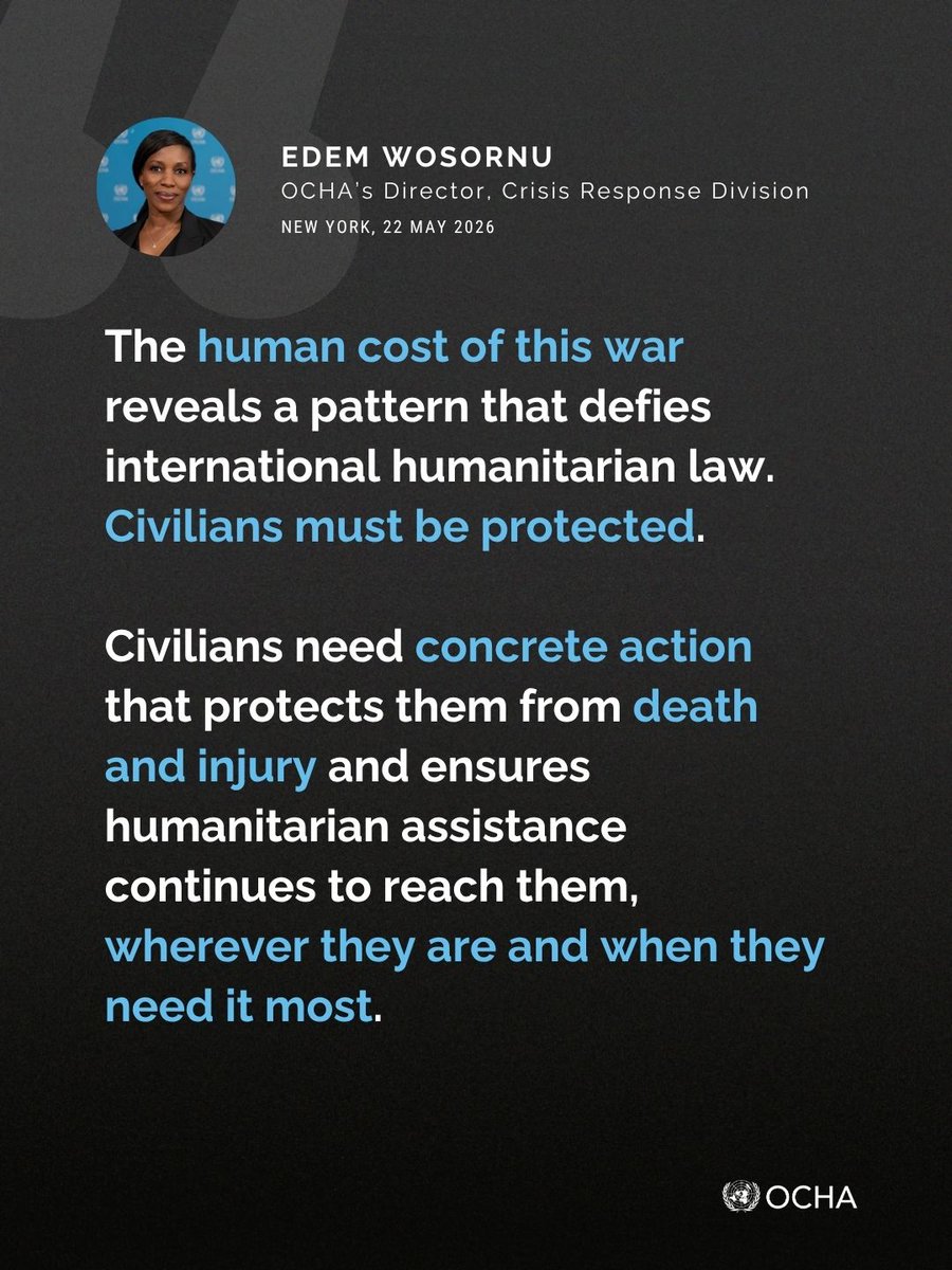 UN Humanitarian tweet media