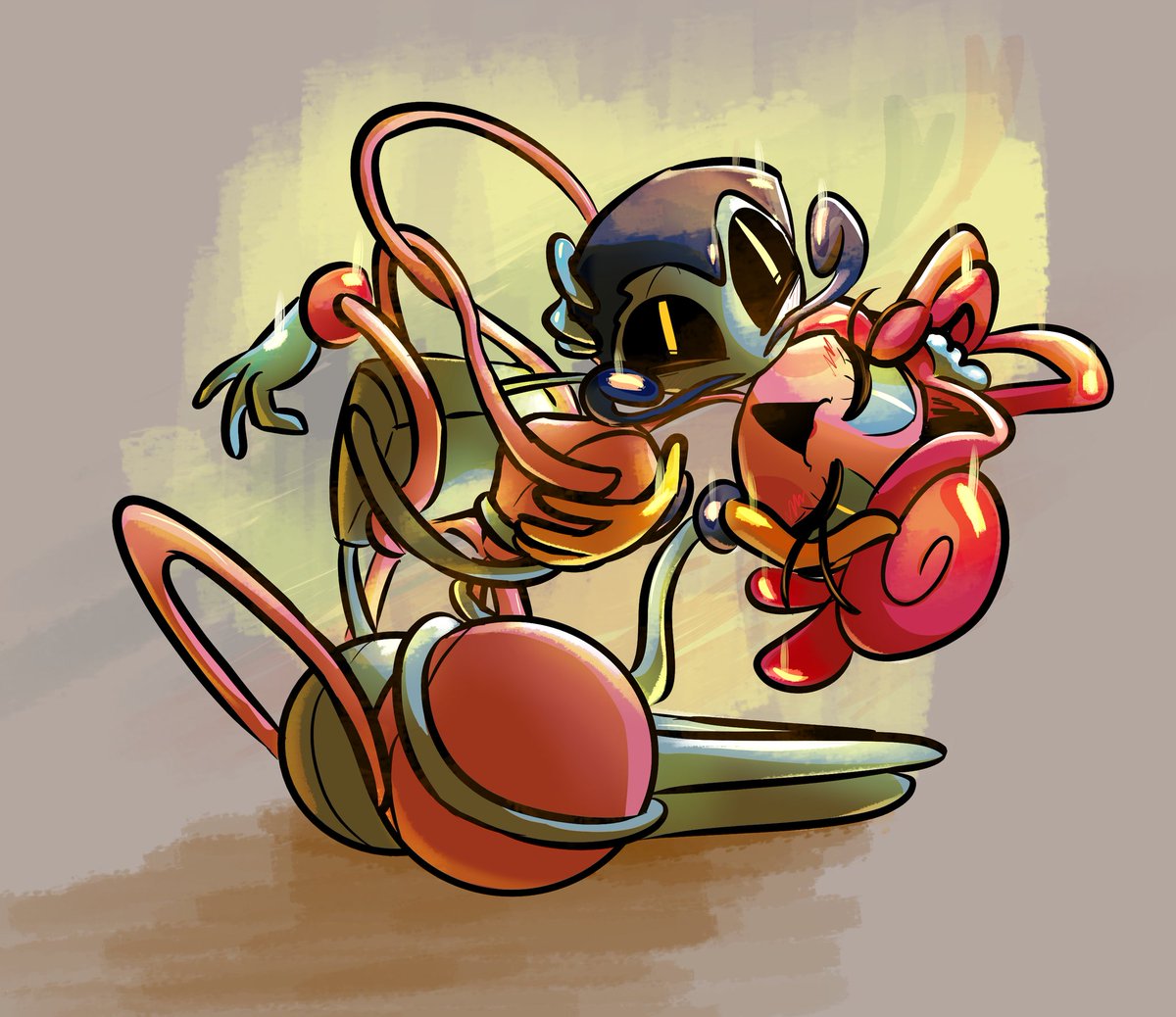 Weirdloock's tweet photo. Skin to skin
.
#poppyplaytime #fanart
#daddylonglegs #mommylonglegs https://t.co/u4OVq3rfHr