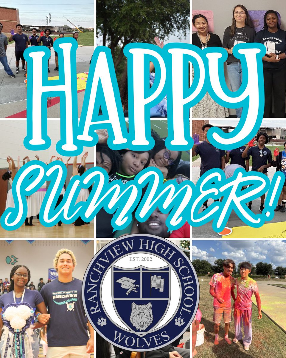 RanchviewWolves's tweet photo. You have earned this one, Wolfies. Be safe. Have fun.  Practice excellence in whatever you do. We'll see you in August! https://t.co/bqJxfDU9lG