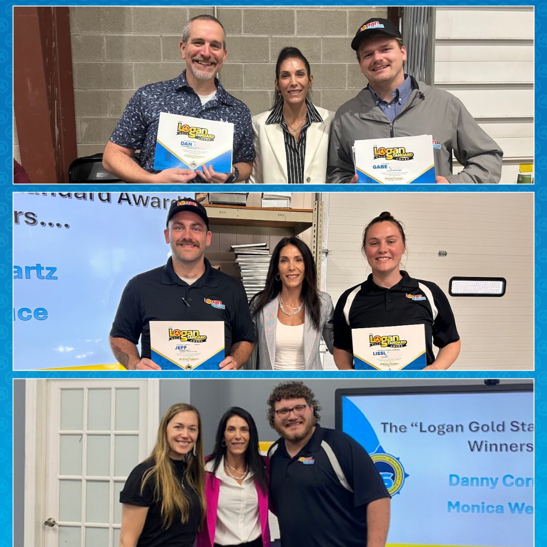 LoganServices's tweet photo. Bringing the 🌟 GOLD 🌟 Standard at Logan Services! 

Our team strives to provide customers with unmatched experiences. And our Gold Standard Award winners continue to raise the bar with their dedication, professionalism, and commitment to excellence every single day. 💛 

➡️ Read more about our Q1 2026 winners here: https://t.co/hEw0juk9BL