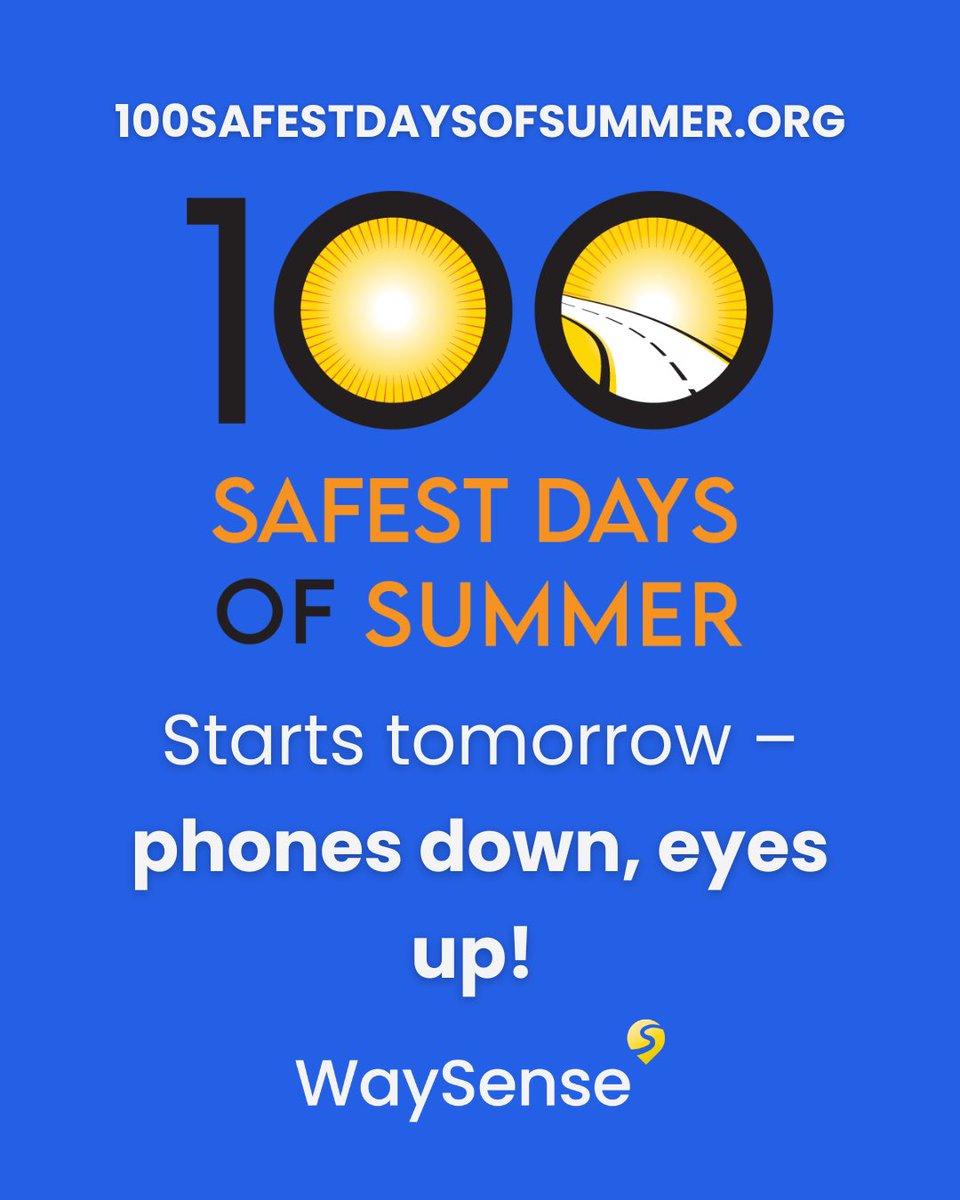Waysense_'s tweet photo. Summer should be about memories, not tragedies. Every year, the days between Memorial Day and Labor Day are some of the most dangerous for teen drivers. 

You have the power to change that! 

Thanks to @NRSForg, @impactdrivers, @SADDnation, @wesavelivesorg, and others for leading the way to make this the 100 Safest Days of Summer.