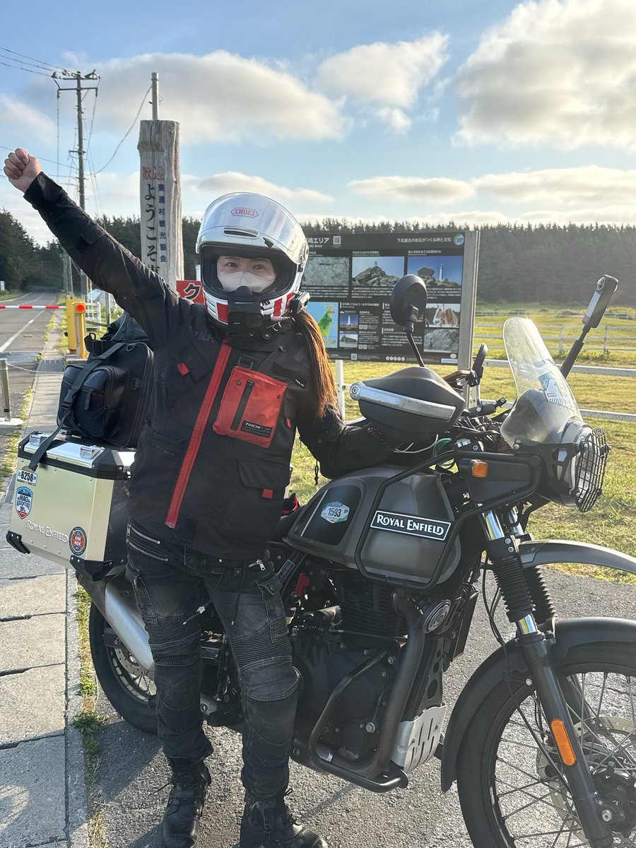 マグ・道産子バイク女子@両手首リハビリ@年越宗谷岬@SSTR1000km@日本縦断日本16極一筆書き tweet media