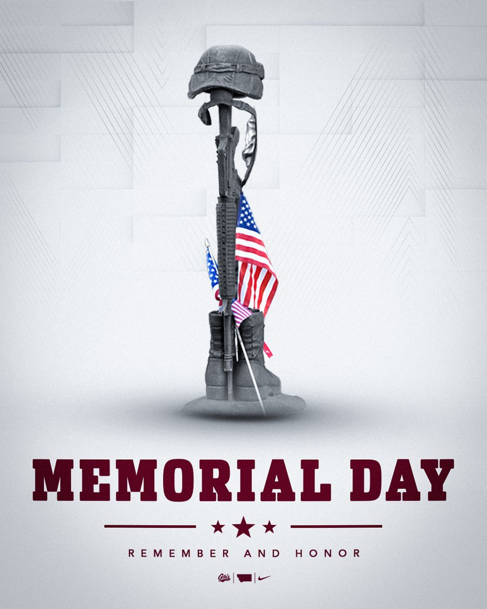 MontanaGrizFB's tweet photo. 🫡 To those who made the ultimate sacrifice, the Grizzlies salute you. https://t.co/IJDysHdTJu