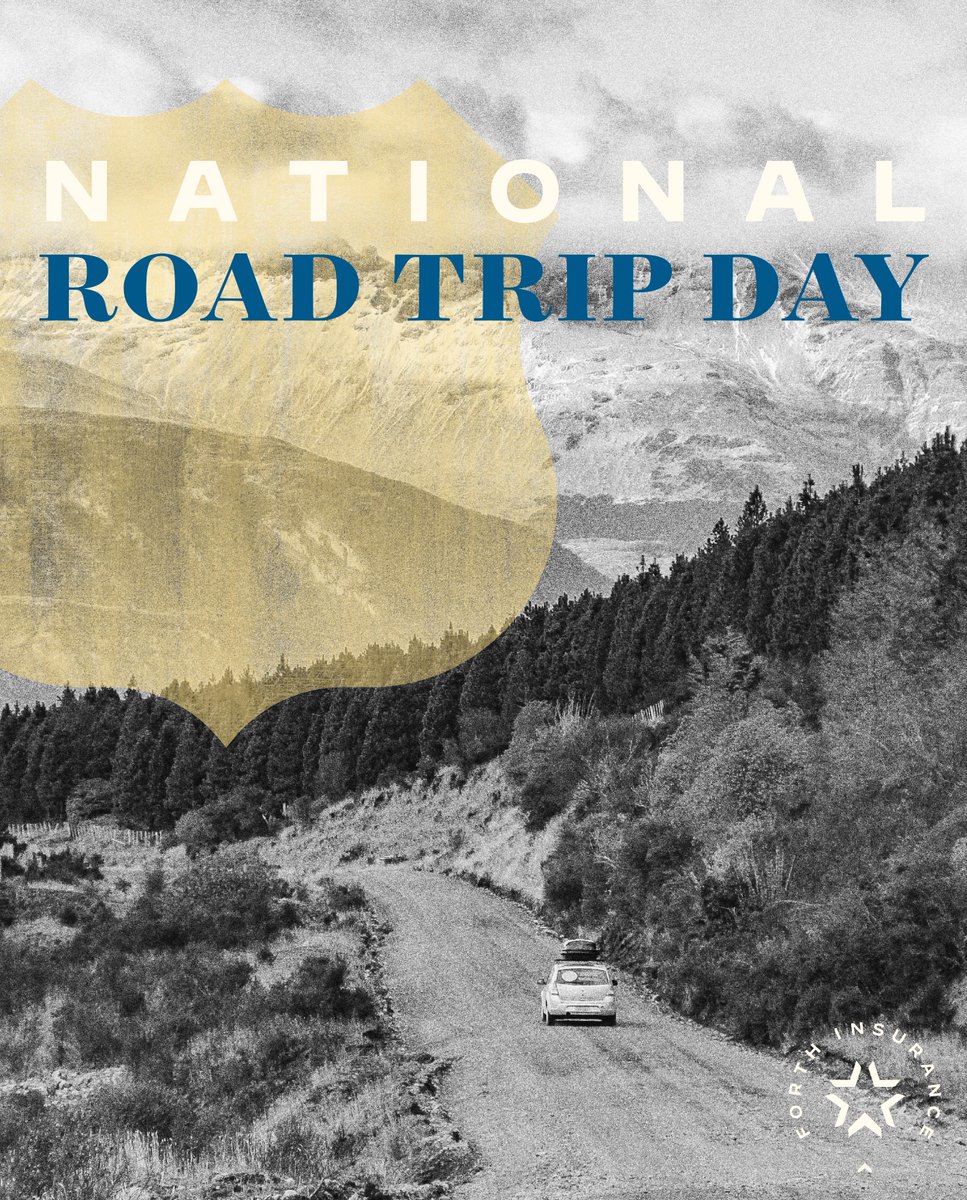 ForthInsurance's tweet photo. Happy National Road Trip Day! 🚗 Whether you're heading out for a weekend adventure or a cross-country journey, we hope your travels are safe and filled with great memories. At Forth Insurance, we're here to help protect what matters most, so you can focus on the open road ahead. https://t.co/syxTtSm1hg