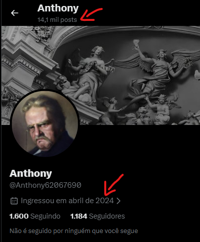 mlevy02's tweet photo. @Anthony62067690 irmão, tua conta é de abril de 2024 e tu tem 14,1 mil tweets, isso dá uma média de 19 tweets por dia por 2 anos seguidos

quem tem que arrumar algo pra fazer é tu https://t.co/097PQX5ZlL