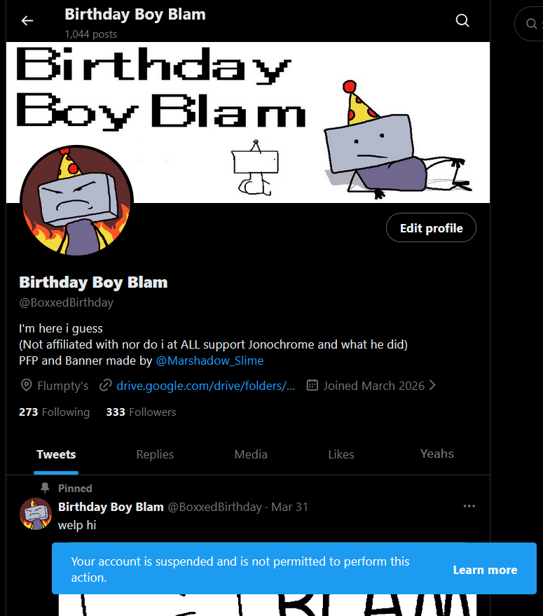 BasicBoxBoy's tweet photo. (they got my ass 😭)
(rt for moots or whatever....) https://t.co/Zq9YCbQ9pH