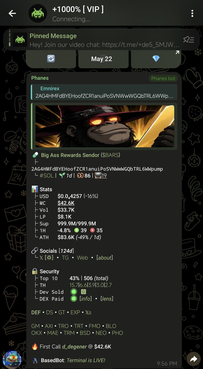emnirex's tweet photo. Goodnight familia, low cap alpha by the way

ANALYZING PROOF OF CONVICTION 🔁

The core idea:
A percentage of activity feeds a buy-and-burn mechanism + Burn mechanism ( $BARS Tax Engine)

A reward system on the Solana ecosystem that rewards early buyers or whales, the protocol tries to reward holders who maintain conviction over time. Holders who keep at least 50% of their original position remain eligible for reward.

Website: https://t.co/mjv9CGvCWO
2AG4HMFdBYEHoofZCR1anuiPoSVNWwWGQbTRL6WWpump