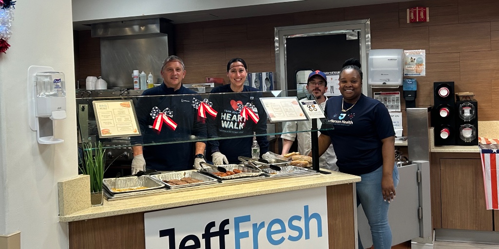 JeffHealthNJ's tweet photo. Celebrating the teams that do it all! 

Hospital Week was packed with fun games, great meals, and a sweet visit from Mister Softee to help Jefferon's finest unwind. 

Thank you to our amazing colleagues for your dedication to our patients and community every single day! 🙌🏥 https://t.co/TyK4fL6HOw