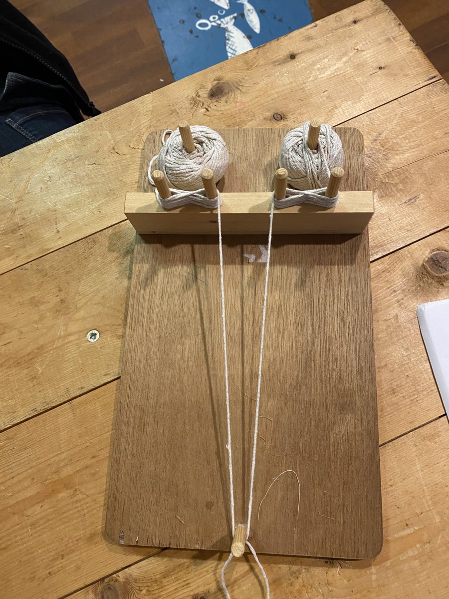 pinkgribble51's tweet photo. Loved learning how to use a two string loom today at Helmshore textile museum. Fantastic for recycling your scraps of fabric. #loom #recycling #Helmshore #fabric #twostringloom #lovelearning https://t.co/x2u4iXmsQP