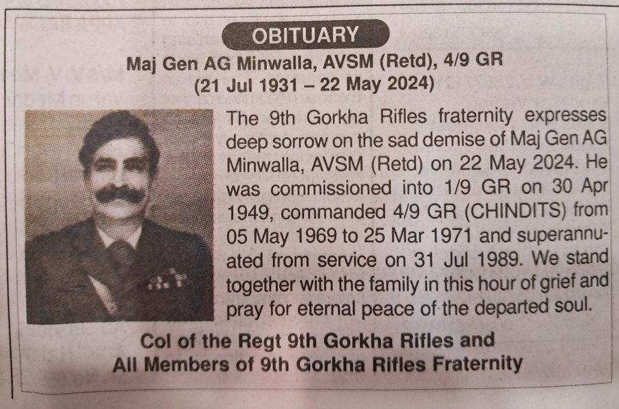 CestMoiz's tweet photo. #ObituaryOfTheDay
A veteran officer who called it a day this day two years ago, after a life well lived. 
Om Shanti .. https://t.co/1u4CWokPKz