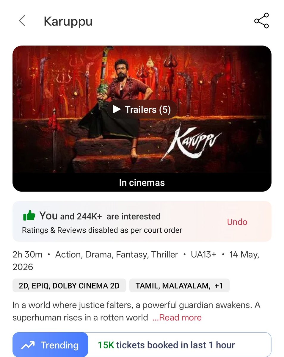 Karuppu tweet media