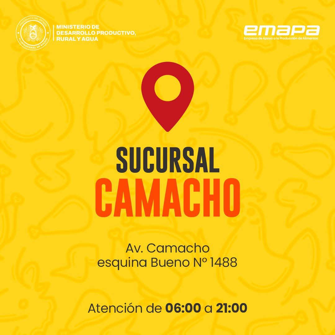LaRazon_Bolivia's tweet photo. #Sociedad | Conozca los puntos de venta de pollo de la Empresa de Apoyo a la Producción de Alimentos (Emapa), para este viernes 22 de mayo.
#larazóndigital #Emapa #Alimentos #Pollo https://t.co/GIXEyD1aG4