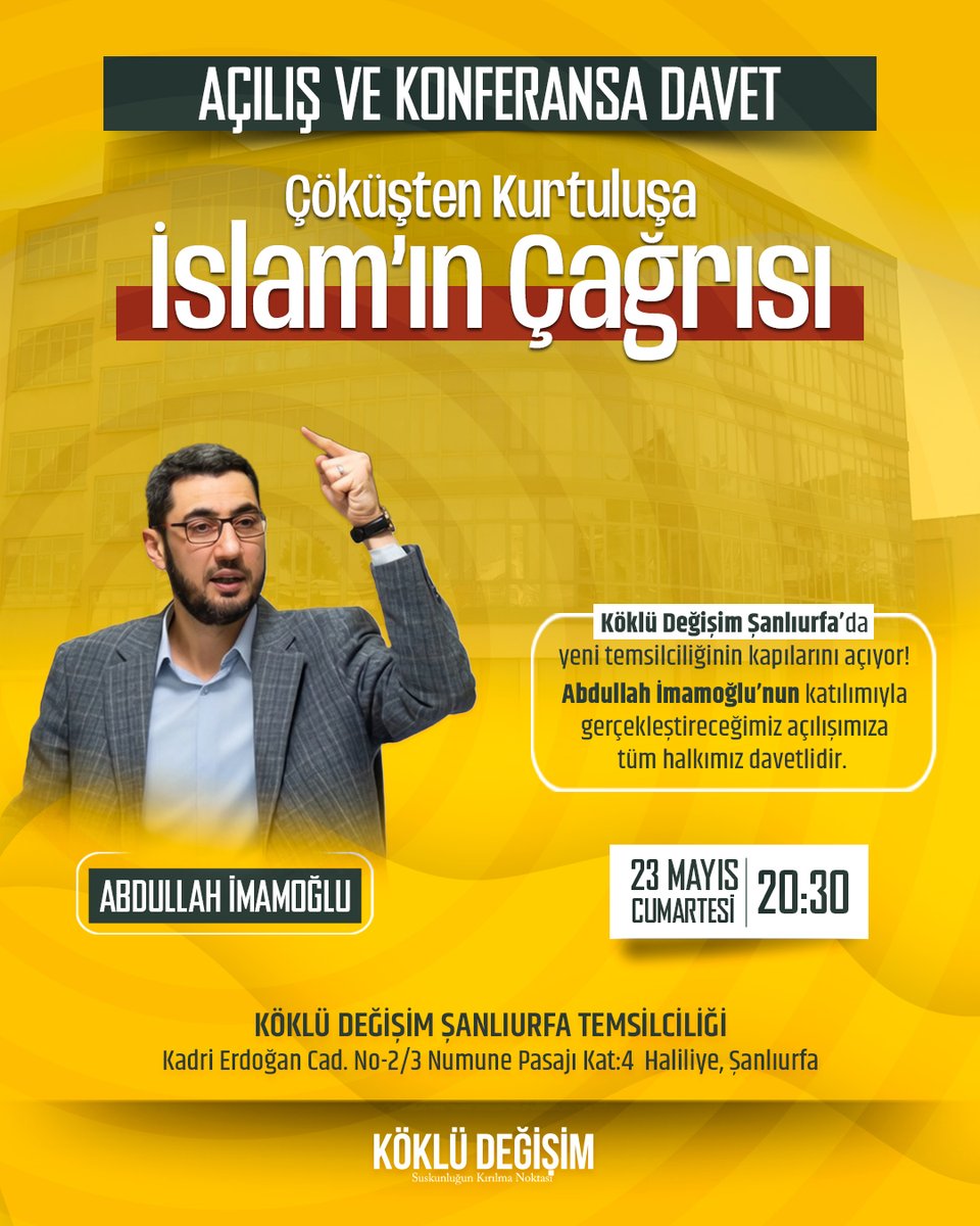 a_imamoglu_'s tweet photo. Yarın Şanlıurfa'dayız. Davetlisiniz... https://t.co/J1XDr4D5DY
