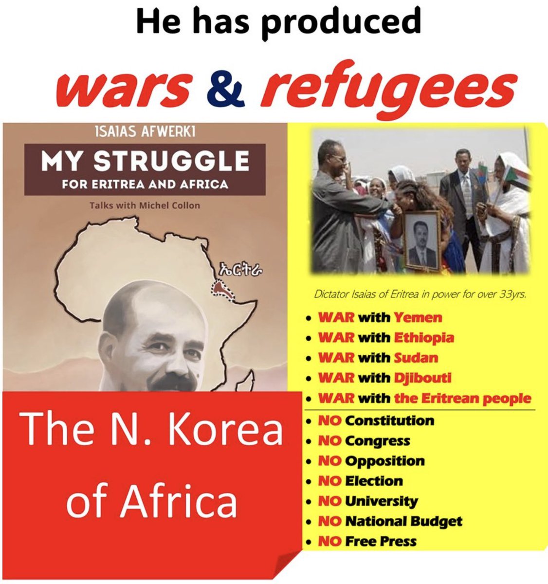 SelemawitKidane's tweet photo. @FevenYemaney This is the true picture of Eritrea and its people. please don't lie. #BlueRevolution #TransnationalRepression @afric_insde @IntCrimDatabase @CouncilECoH @ACCNewsletter @martinplaut @EGerasouli35992 @UNHumanright @FCDOHumanRights @UNHumanRightsEU @HostageAid @TheRWCHR @pen_int https://t.co/QGAgYyJHhr