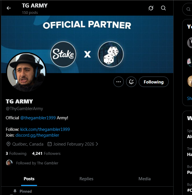 TPXVuzha's tweet photo. @ThyGamblerArmy W tg! the best gambling streamer out there.

stake: vuzzz https://t.co/5A9PJeSaoK