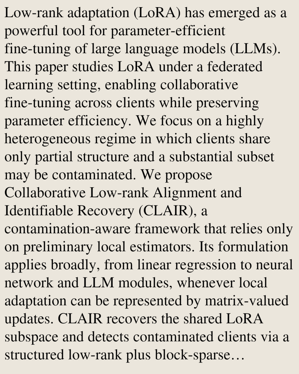 Statistics (Machine Learning) Papers tweet media