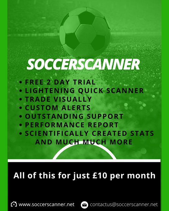 soccerscanner's tweet photo. If your not using soccerscanner for your inplay betting you should be !!! https://t.co/7pDSJTCipA