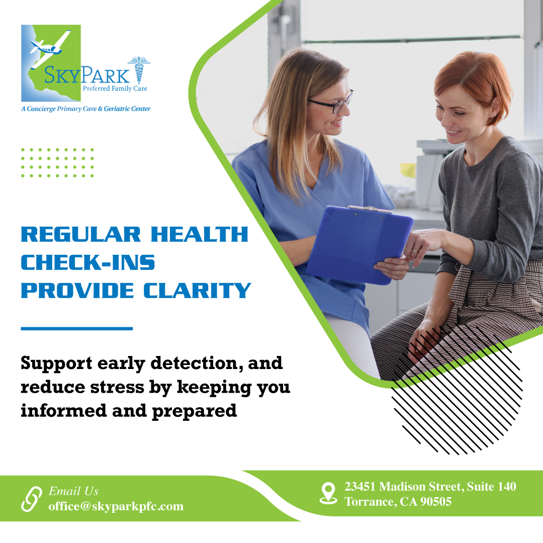 skyparkpfc's tweet photo. Life gets busy ⏳ but regular check-ins reduce stress and improve outcomes. Prioritize your health today ✔️ https://t.co/9YD8rhRrCh 

#PreventiveCare #HealthCheck #WellnessCare #PrimaryCare #SkyparkPreferredFamilyCare https://t.co/dqIaTGUXeY