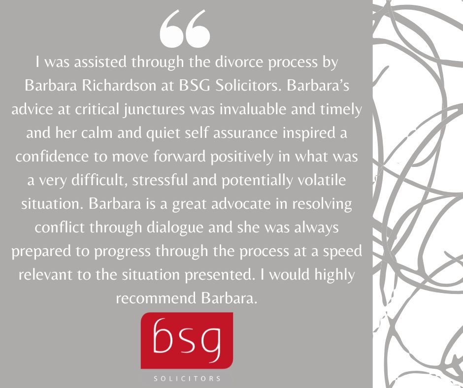 bsglaw's tweet photo. 👏Some reviews are too good to summarise. This is one of them! Every word of this incredible feedback for Barbara in our Family Law Team deserves to be seen. 😊 https://t.co/0hBAKcIPDy