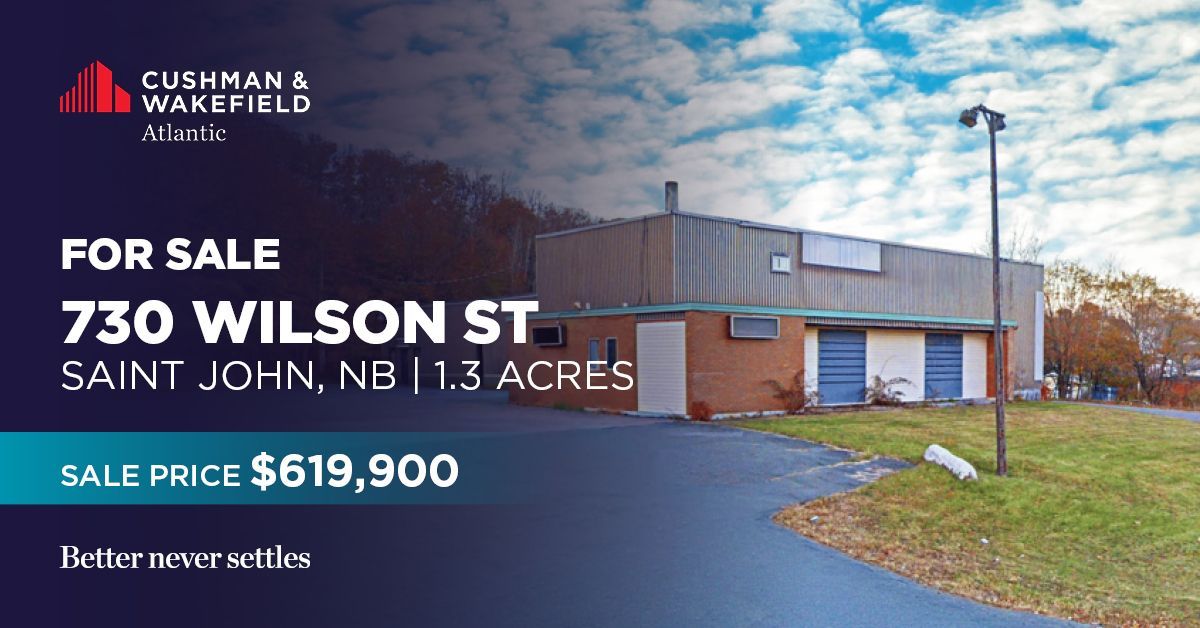 CWAtlantic's tweet photo. For Sale | 730 Wilson St, Saint John

This 11,007 sf commercial building is suitable for repurposing, including light industrial, commercial, or residential conversion.

Stephanie Turner: https://t.co/1s1EVlle8q
Brock Turner: https://t.co/8UfMtCfU8i

🔗 https://t.co/60lfRRBwCC https://t.co/lRzpEI6puF