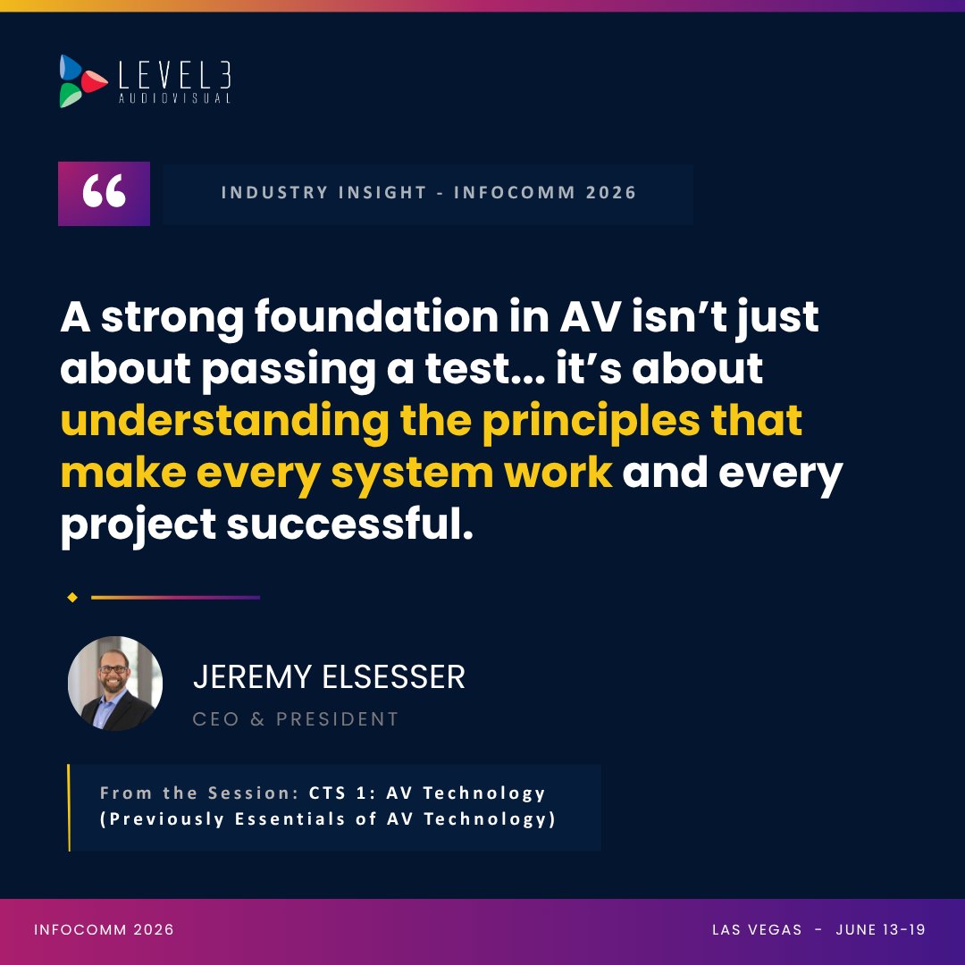 Level3AV's tweet photo. Before you troubleshoot a system, you need to know what each part is supposed to do. Start with the fundamentals and build from there. #IC26 https://t.co/xDzfyEtKTw https://t.co/0MDtIXxX6G