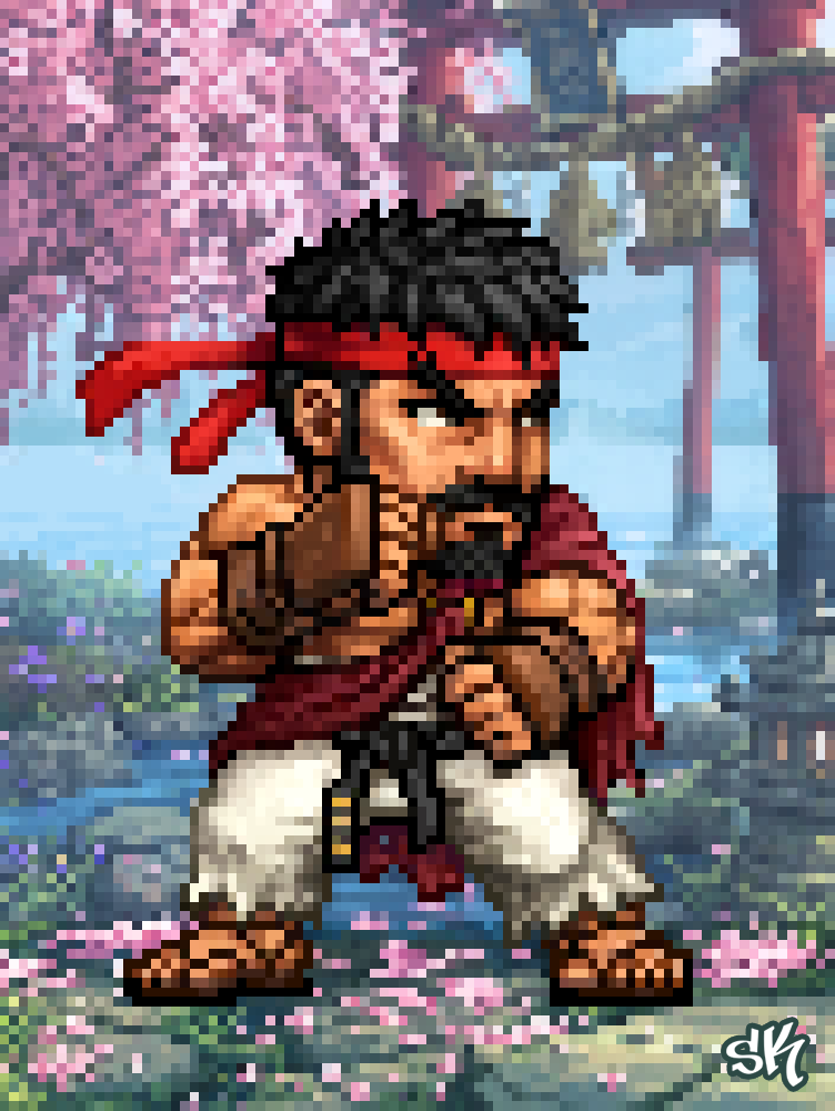 sadeceKAAN's tweet photo. PIXEL FIGHTERS - RYU &amp; KEN @StreetFighter 
#streetfighter6 #ryu #ken https://t.co/ELXcrtdXzT