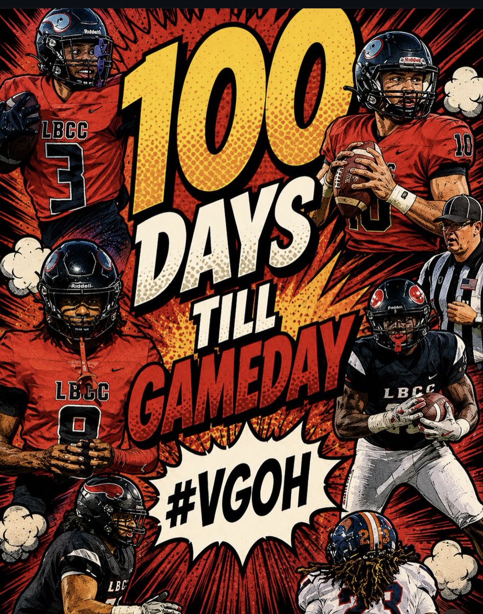 MarioWill13's tweet photo. 100 Days! @LBCCFB_VGOH 

No better place or coaches to play for. 

If you wanna be the next great DB to come out of LBCC TapN. This is not a season you want to miss ! https://t.co/2RE8aZFrxd