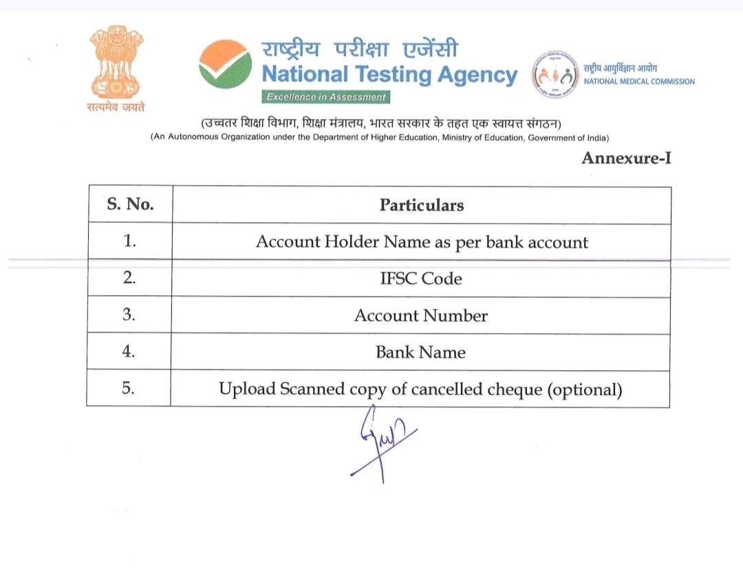 DDNewslive's tweet photo. Important for NEET UG 2026 candidates

Fee refund portal is now LIVE

Deadline for submission of Bank account details for fee refund is 27 May 2026, 11:50 PM. 

#NEET2026 #NEET @nishantdd https://t.co/FRoNHk5SX9