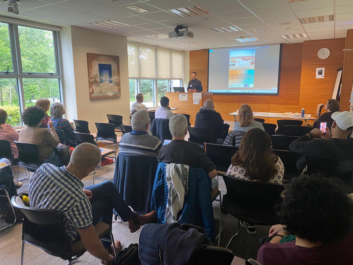 TalebSahara's tweet photo. Hoy impartí una conferencia en el simposio internacional organizado por la Universidad de Cork sobre el Sáhara Occidental.

Hablamos de ocupación, identidad, memoria y resistencia. Pero también de cómo un pueblo refugiado y dividido desde hace 50 años sigue negándose a desaparecer. 

Gracias a Irlanda y a la Universidad de Cork por abrir espacio a la causa saharaui.