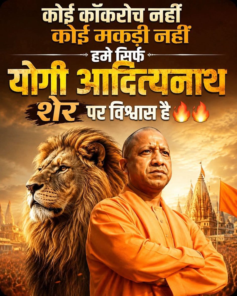 arya_raushni's tweet photo. झूठे वादों और कीड़े-मकोड़ों वाली राजनीति नहीं, हमें तो पूरा भरोसा है उत्तर प्रदेश के शेर योगी आदित्यनाथ जी की ईमानदारी और सख्त फैसलों पर💪
#YogiAdityanath #UttarPradesh #YogiForCM https://t.co/k03odEjVFP