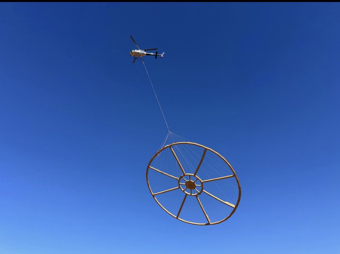 hinds_stuart's tweet photo. Greatland have carried out surveys on their #Telfer territory. Xciite HTDEM at 12.5 Hz was used to capture high resolution electromagnetic images. #GGP used them for the #Havieron discovery and Scallywag surveys

 I suspect with the Pinnacles assays they’re sharpening the pencil https://t.co/Md63m2KayZ