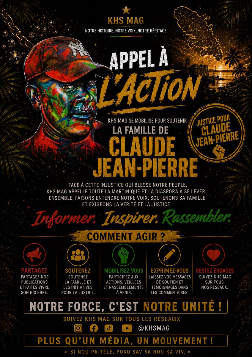 KhsMag's tweet photo. Il y a trois ans, l’artiste Tiwony a fait bien plus que sortir un son.
Il a levé la voix là où d’autres se taisaient.
Il a porté la douleur d’une famille, celle de Claude Jean-Pierre, et l’a transformée en un cri de vérité, de justice et de dignité.

Son morceau, puissant, https://t.co/qkXOPbou0O
