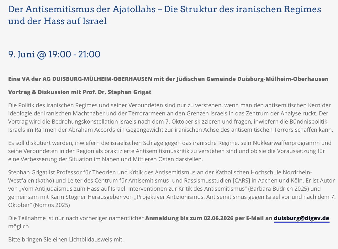 Stephan Grigat tweet media