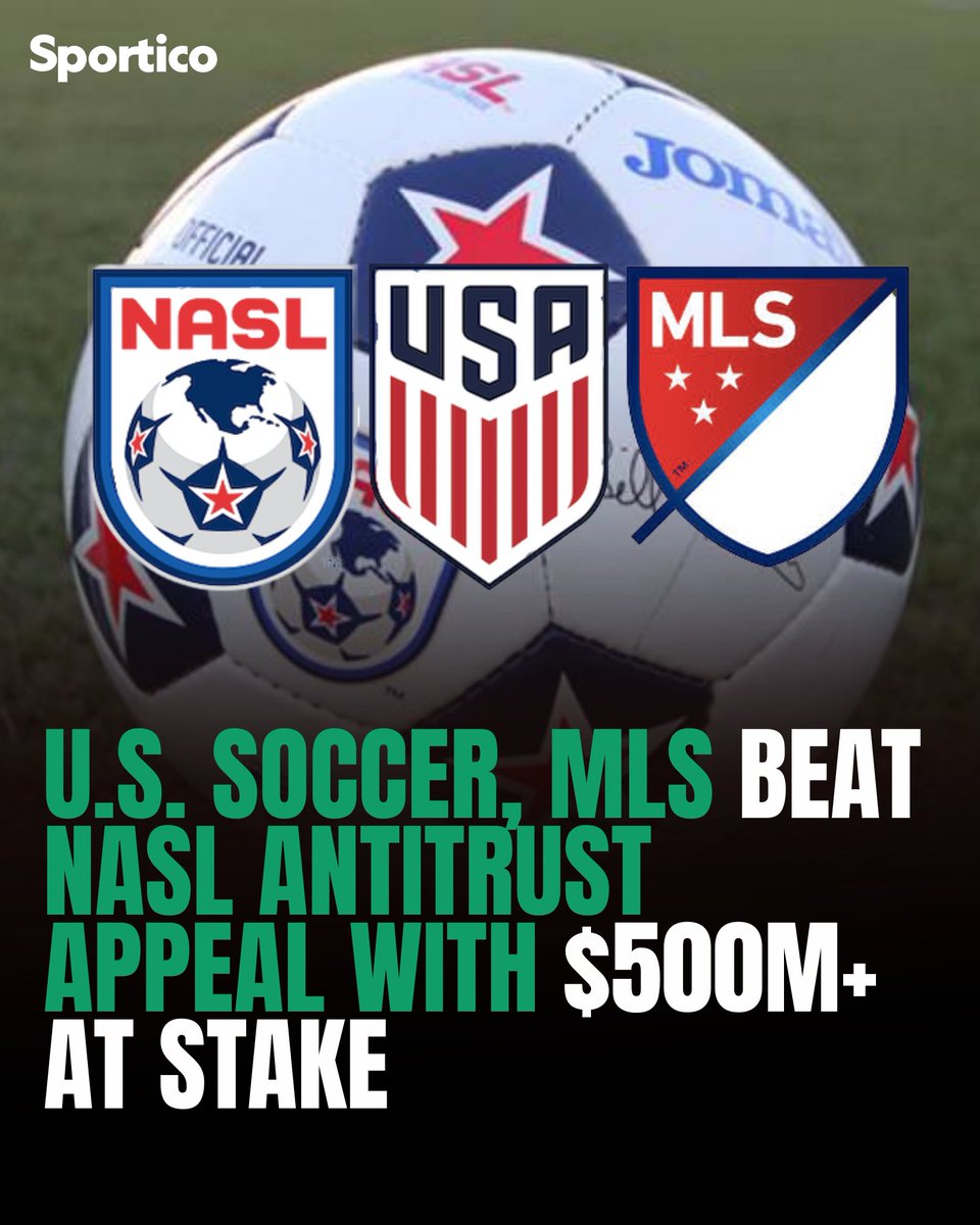 Sportico's tweet photo. U.S. Soccer and MLS scored a win at the U.S. Court of Appeals for the Second Circuit. The litigation has been going on for nine years but isn’t necessarily over. NASL could petition the Second Circuit for a rehearing en banc, which, if granted, would mean other judges on the Second Circuit review the arguments. If that fails, NASL could ask the U.S. Supreme Court for a review.

Full story: https://t.co/NTg4NmkOv8