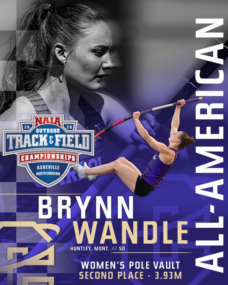 CCSaints's tweet photo. 🏆𝑨𝑳𝑳-𝑨𝑴𝑬𝑹𝑰𝑪𝑨𝑵𝑺

A trio of Fighting Saints are heading home as @NAIA All-Americans following second place finishes at the National Championship!

Brynn Wandle - 🥈 Pole Vault
Reuben Hornby - 🥈 Javelin
Tucker Monaco - 🥈 Decathlon

#MarchOn | @CCSaintsTrack https://t.co/Y5vh6zTqFz