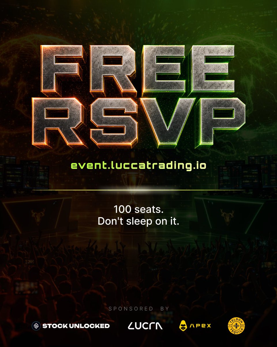 StockUnlocked's tweet photo. Completely FREE to attend or compete.

ONLY 100 SEATS LEFT

MUST RSVP 👇

🔗 https://t.co/ZjF3L7Gf4K https://t.co/rL5UlKC75n