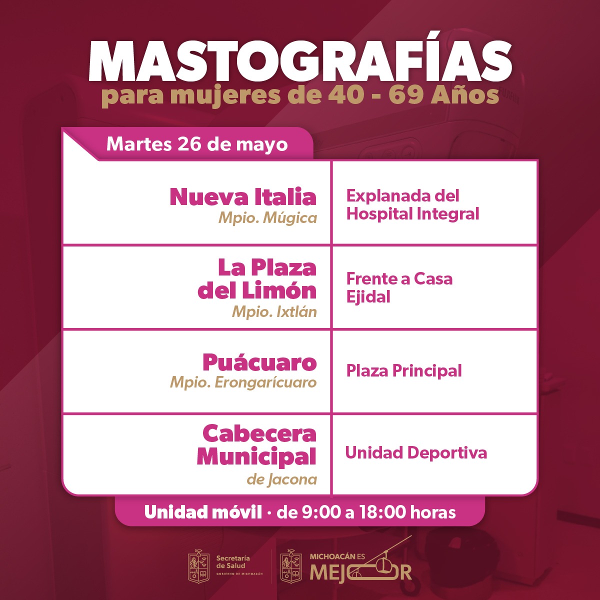 Secretaría de Salud de Michoacán tweet media