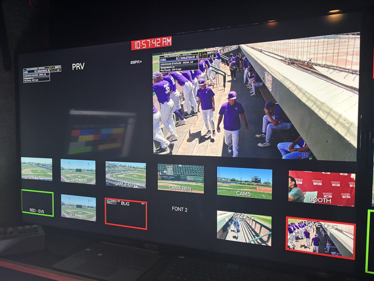 bdstats's tweet photo. Day 3 of #WAC Baseball Tournament from Mesa, Arizona! #ProductionLife https://t.co/FbAI7qoPo3