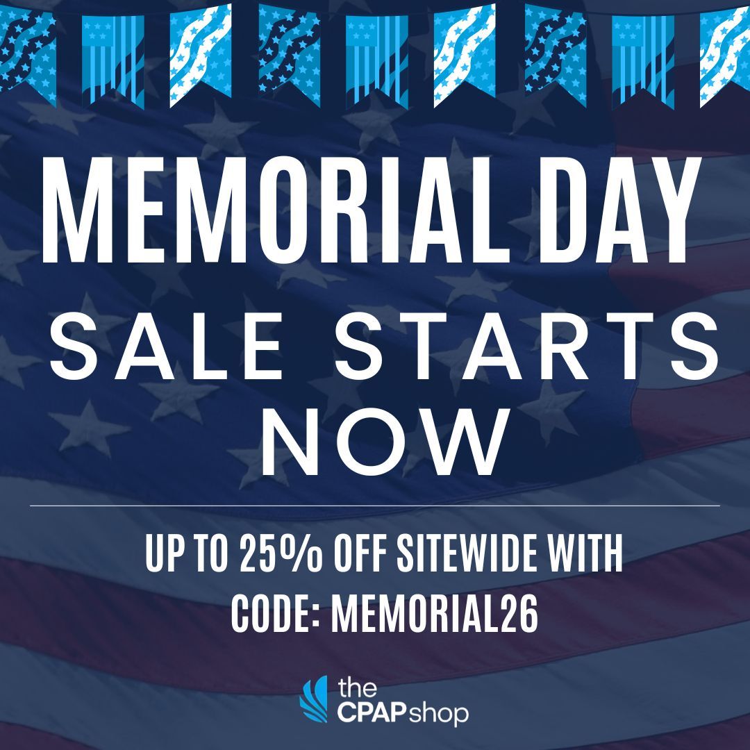 TheCPAPShop's tweet photo. 🇺🇸 Early access is here! Save up to 15% off sitewide with code MEMDAY26. Resmed excluded. Shop now before the Memorial Day rush begins.
https://t.co/dMqNu7UXsT https://t.co/RFFYRrq810