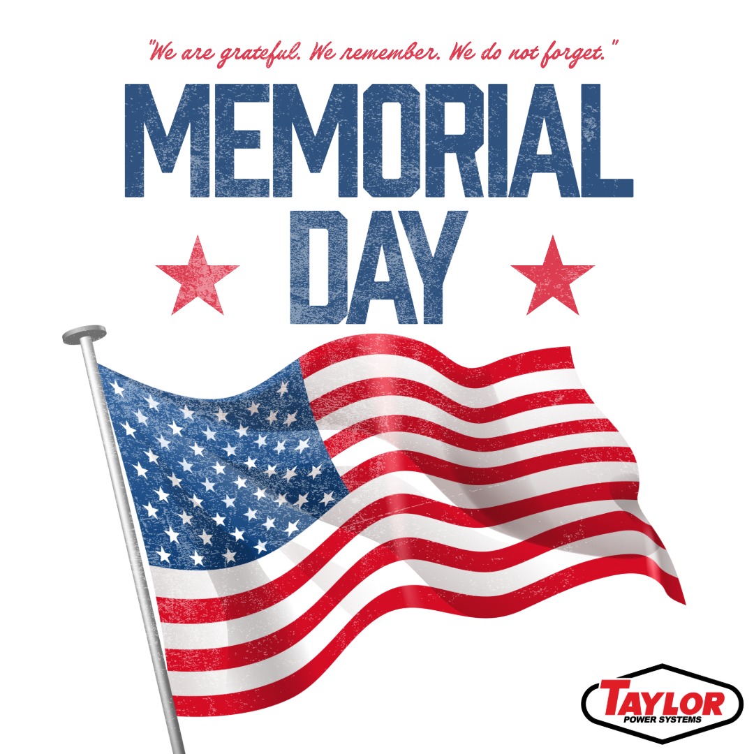 TaylorPowerSys's tweet photo. Today, we honor, remember, and thank those who served and sacrificed for our wonderful country.

Did you know that Memorial Day originated in 1868, in the aftermath of the Civil War, and was originally called "Decoration Day"? Citizens would gather in the spring to decorate the graves of fallen soldiers with flowers, wreaths, and flags.

We wish everyone a meaningful and joyful Memorial Day!

#memorialday2026 #thankyou #remember #grateful