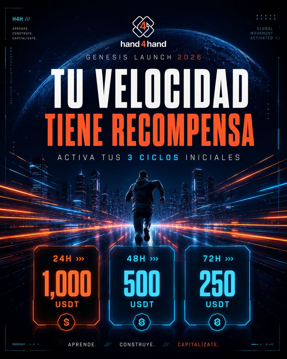 HelloHand4hand's tweet photo. No se trata solo de entrar…

Se trata de activar tu ruta completa desde el inicio. 🚀

✅ Ciclo 10
✅ Ciclo 25
✅ Ciclo 50

Completa los 3 dentro del Sprint 72H y desbloquea créditos promocionales exclusivos para fee tecnológico. ⚡

📩 Escríbenos “72H” y recibe el paso a paso. https://t.co/ls9RIp2G5j