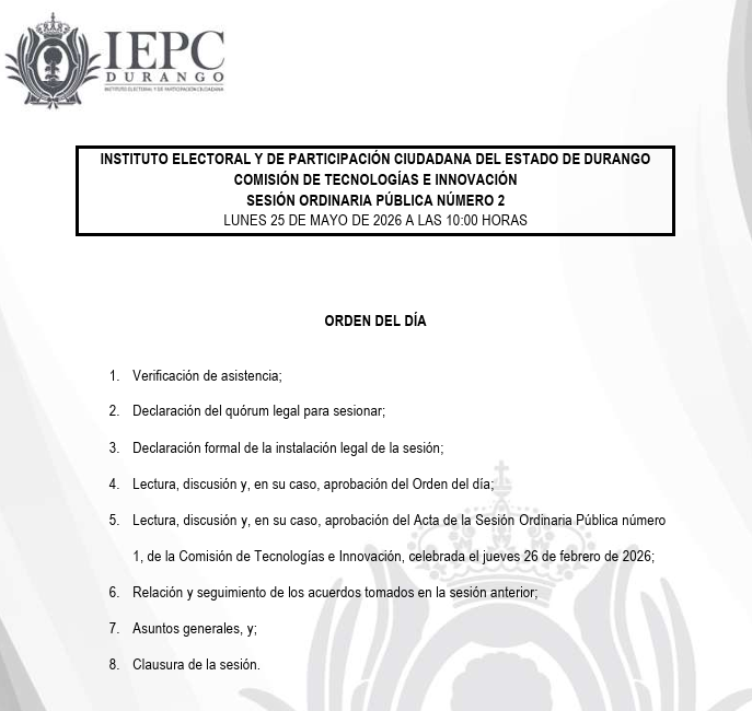IEPC Durango tweet media