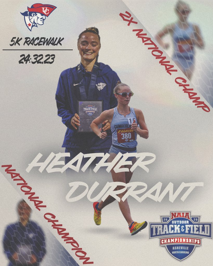 UCPatriotsTrack's tweet photo. 🚨Heather now has two of the four NAIA individual national titles in women’s program history 🥇🥇

#PatCulture❤️
#BecomeTheStandard 🏆
#OneBigTeam 🤟
#SowderKnows 🧠 https://t.co/9X2V9Zv0jI