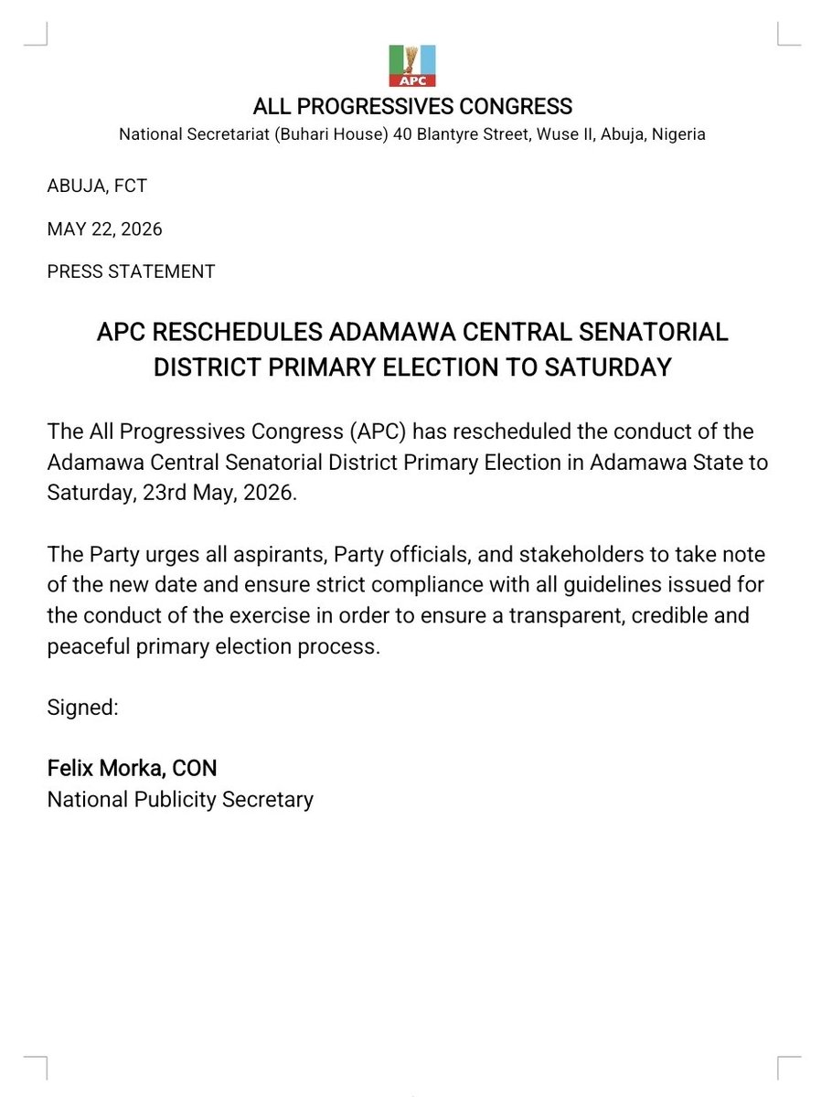 APC Nigeria tweet media