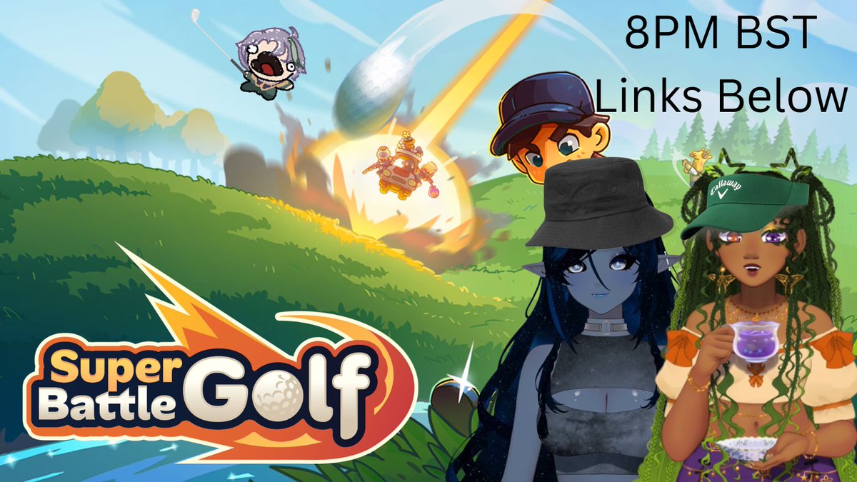 TakioAumadi's tweet photo. Tonight we golf!!!

Going head to head will be myself, @AuttieHallow and @myth1d 

Who will come out on top?
Who will crash out?
And what VTuber will have to graduate?

Find out- tonight 8pm bst.

Best of luck VTubers, it’ll be intense.
💚☕️⌛️ https://t.co/gRuT0z8dnn
