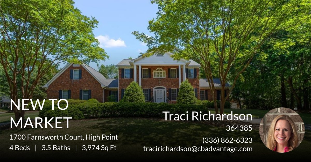 traci_NC's tweet photo. 🏡 Just Listed!
1700 Farnsworth Court High Point
Discover all this home has to offer—contact me at (336) 862-6323 or send a message to learn more.

#HighPointNC #NCRealEstate #Realtor #TriadNC #JustListedNC #Pie... https://t.co/slDCVfqjMx https://t.co/rzffXHd9yK