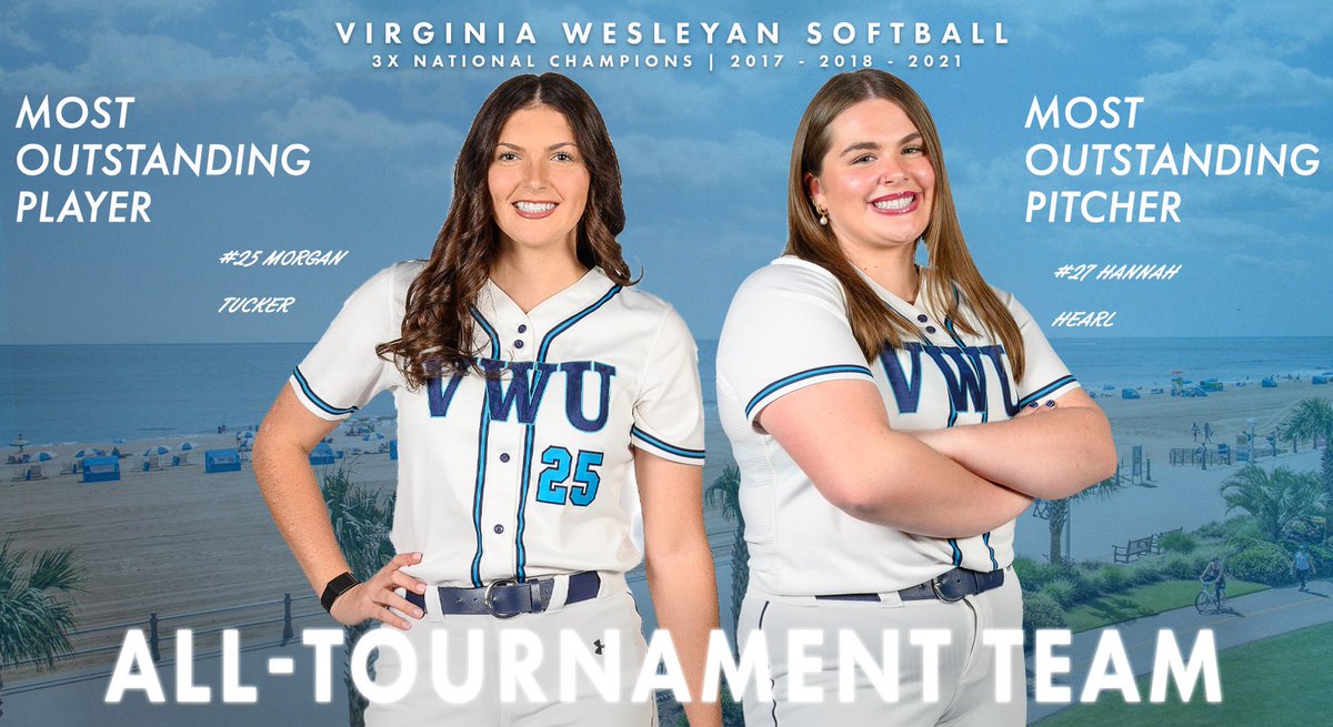 vwu_marlins's tweet photo. The Best on the Biggest Stage! 

Hannah Hearl was named the Most Outstanding Pitcher of the Tournament and Morgan Tucker was Awarded Most Outstanding Player of the Tournament! 

#MarlinNation // #MOP // #NCAA https://t.co/ZESD99eFbE