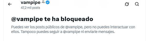 BytesDanny's tweet photo. @jgnaredo cuidado que no le gusta que lo contradigan ni señales errores (y/o mentiras/fakenews) #Vampipe @vampipe https://t.co/8DX8Y5zWD5