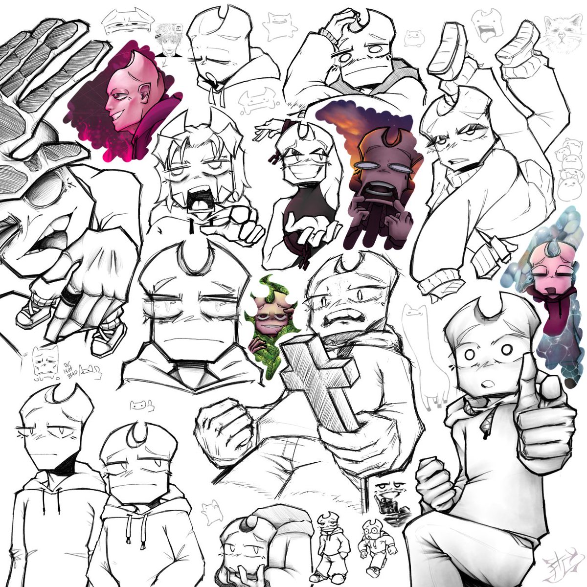 ArtBasement_'s tweet photo. Doodles with #oc - Art Cat https://t.co/npX9AToCRg
