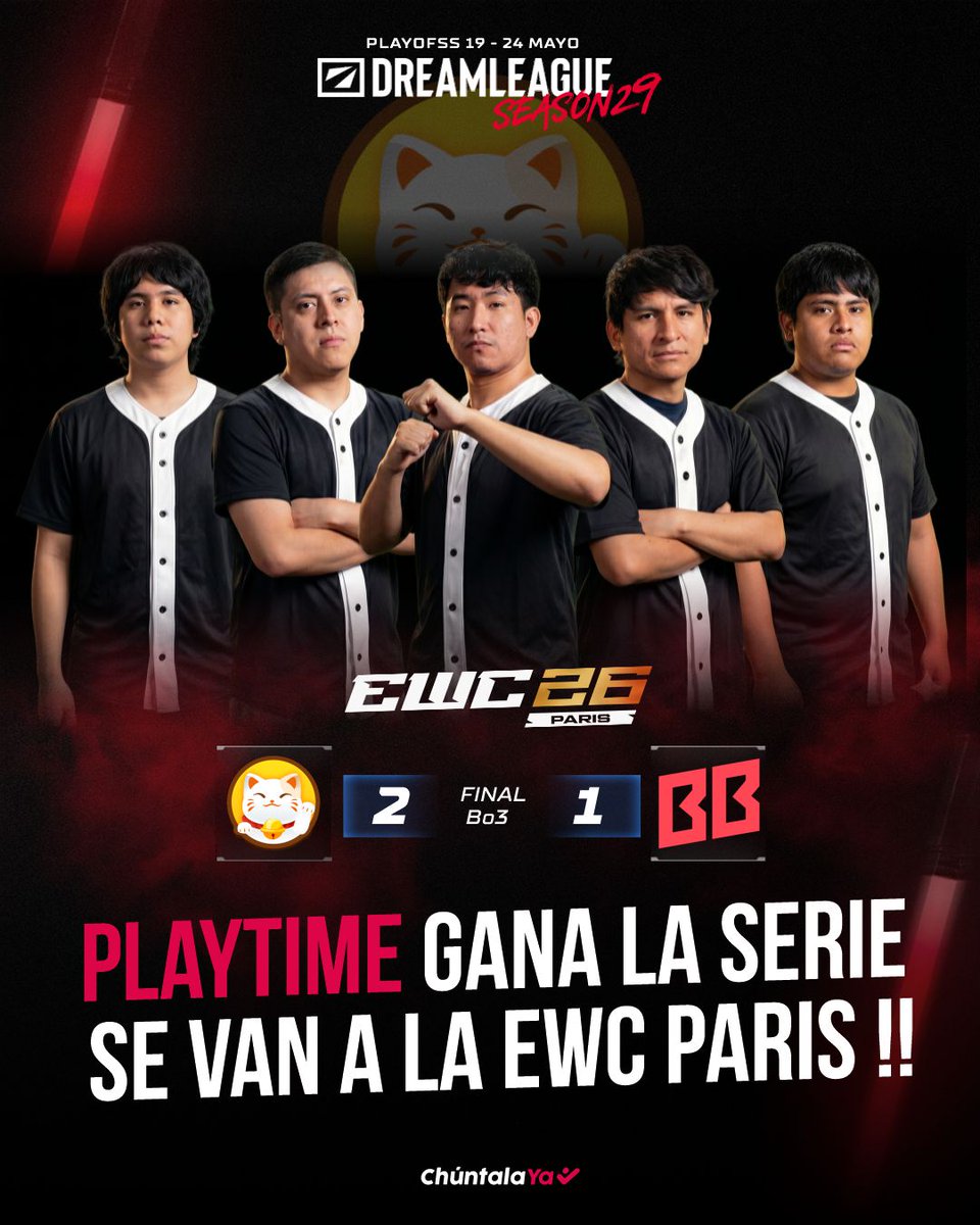 kaozstudios's tweet photo. Congrats #PLAYTIME
- Wits
- Frank
- Elmisho
- Scofield
- Darkmago

#dreamleague26 #ewcparis https://t.co/zNNRUsnpqP
